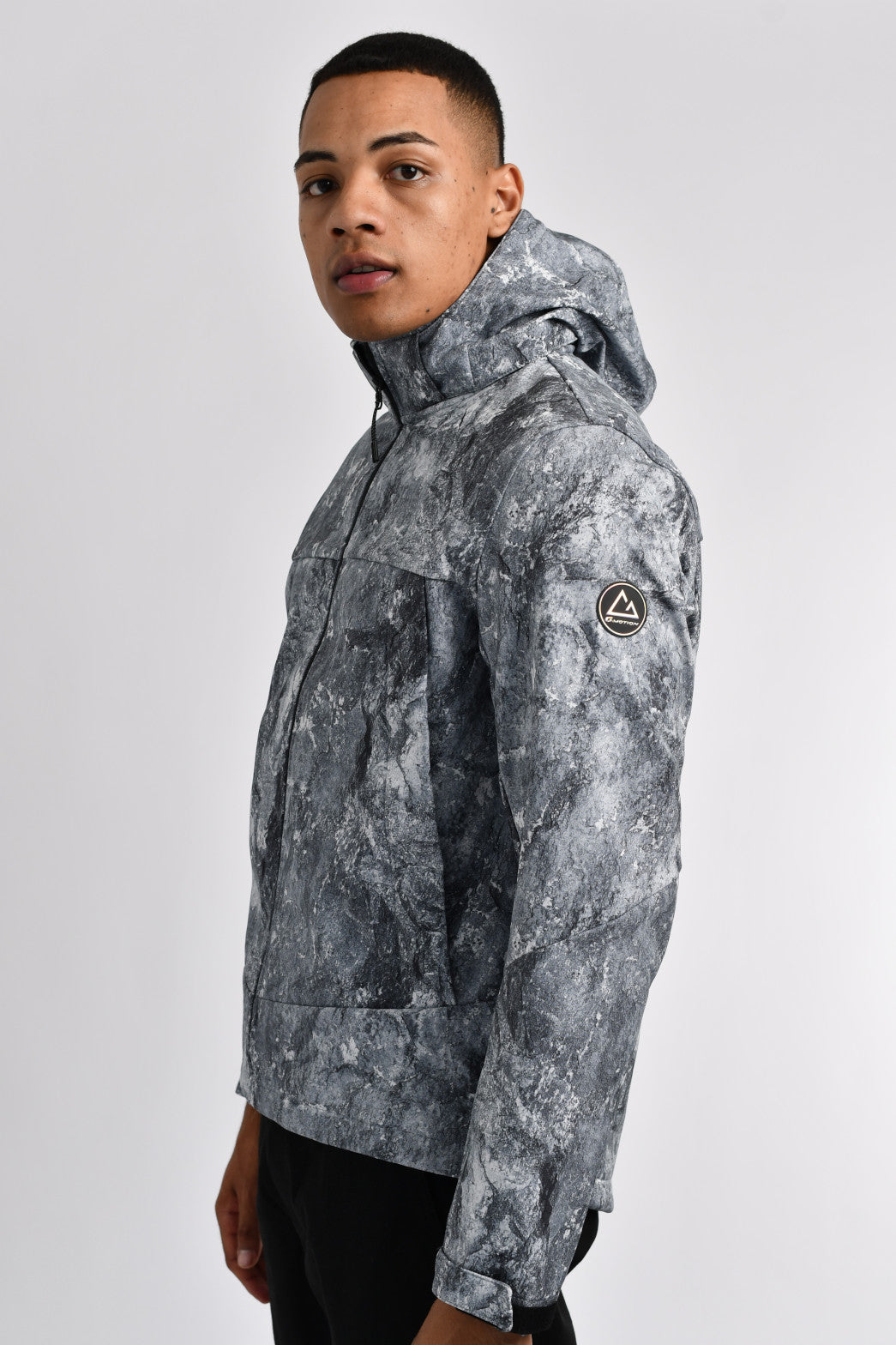 Giordano Africa 92 Shell G-Motion - Light South Grey Jacket Soft Pattern