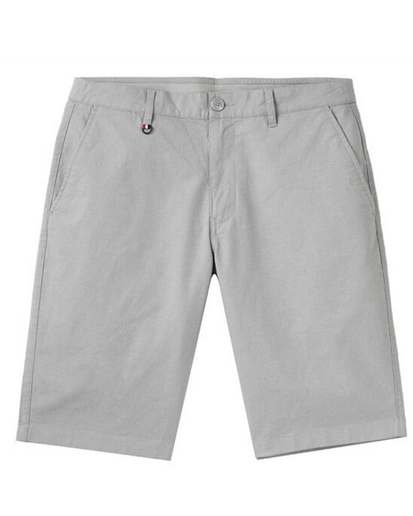 Mens Waistband Chino Shorts 02 Light Heather Grey - Giordano South Africa